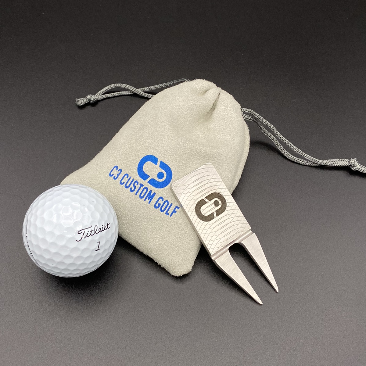 Tour Milled Stainless Steel Divot Repair Tool