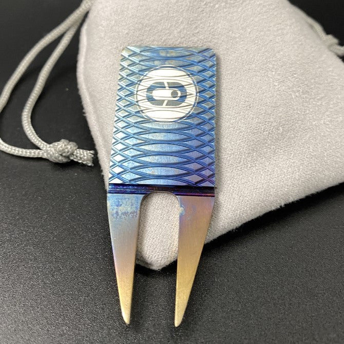 Limited Edition Hot Blue Milled Divot Repair Tool
